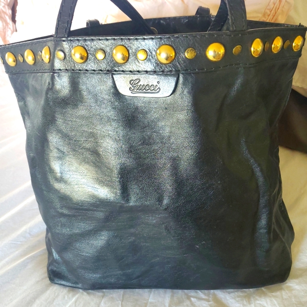 Gucci studded Leather Tote Bag